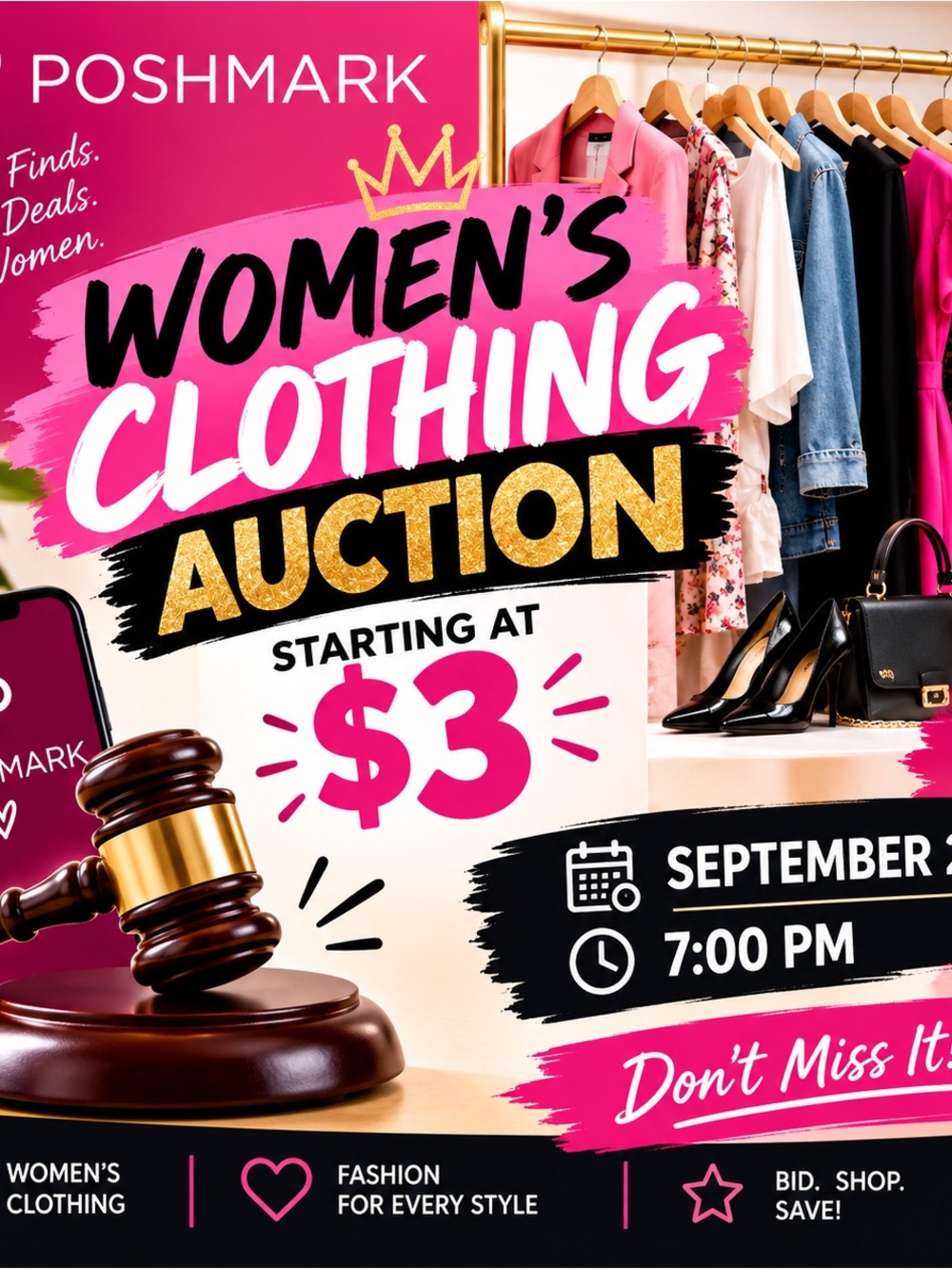 Women clothing auctions $3